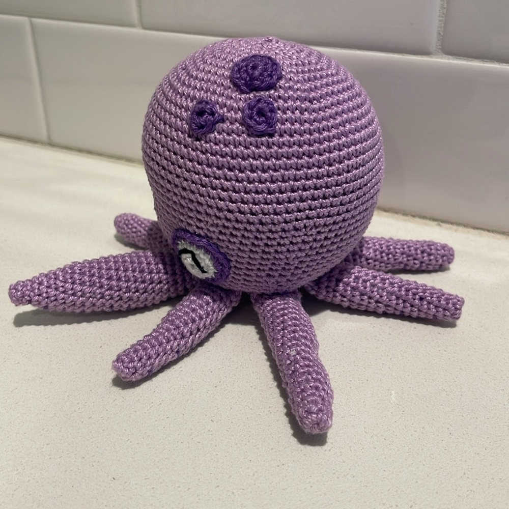 Hand Crafted Octopus 🐙 Amigurumi Crochet Doll Toy Figure Ocean Sea Water - Picture 11 of 12
